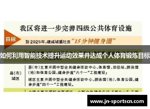 如何利用智能技术提升运动效果并达成个人体育锻炼目标